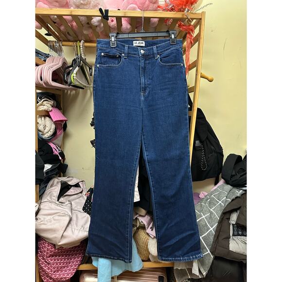 Le Jean Los Angeles Stella Flare Jeans Size 29 Dark Wash Highwaisted Charlie Gay - Picture 10 of 15